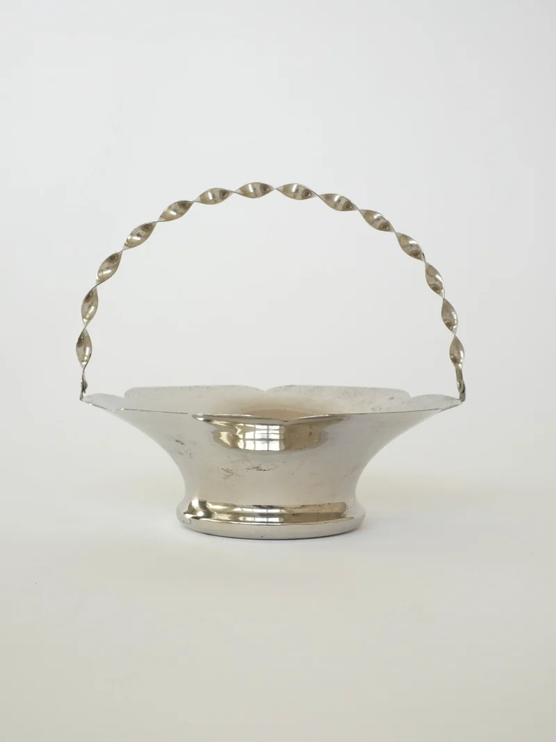 Basket With Twisted Hand Barrel