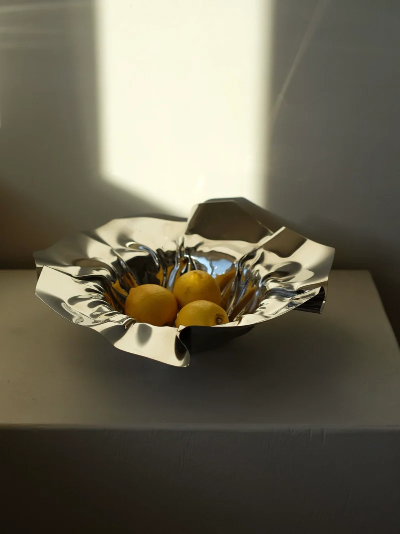 Folded Chrome Bowl