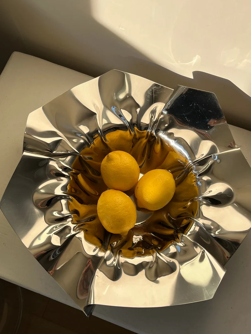 Folded Chrome Bowl