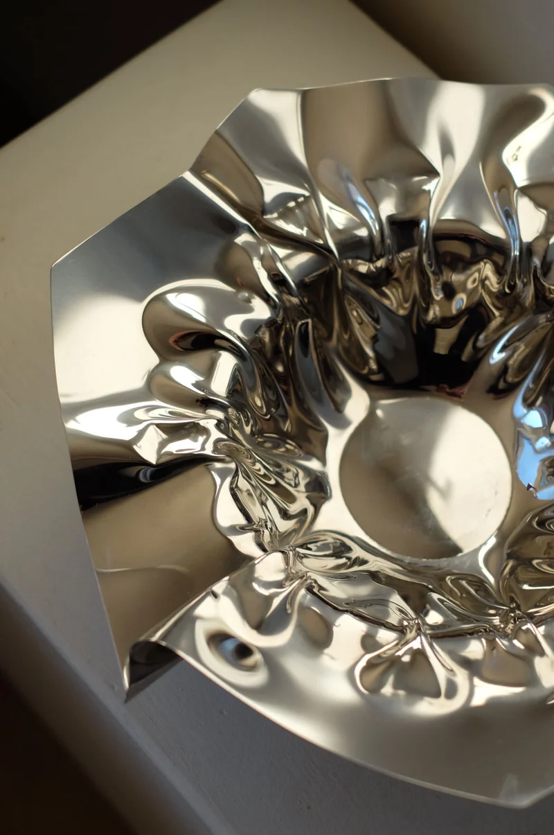 Folded Chrome Bowl