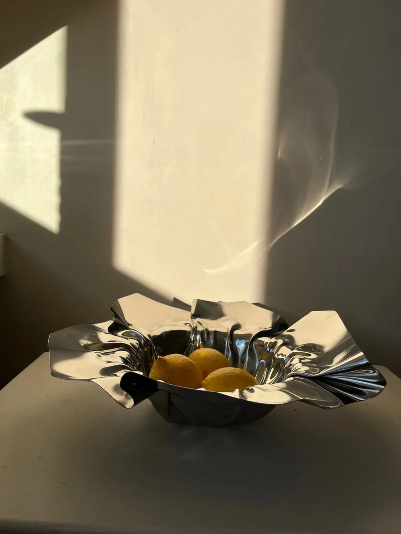 Folded Chrome Bowl