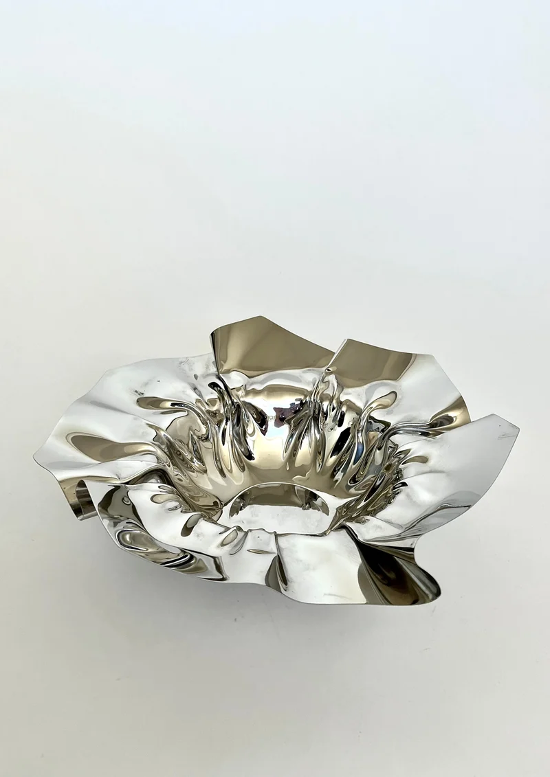 Folded Chrome Bowl