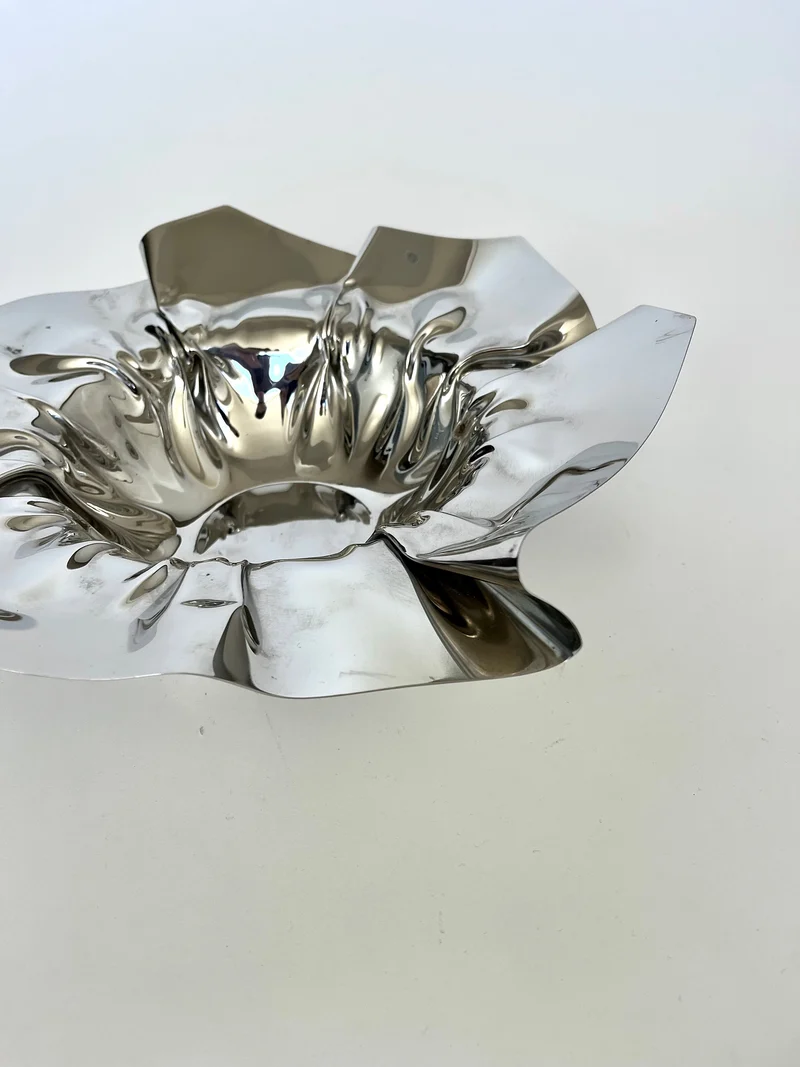 Folded Chrome Bowl
