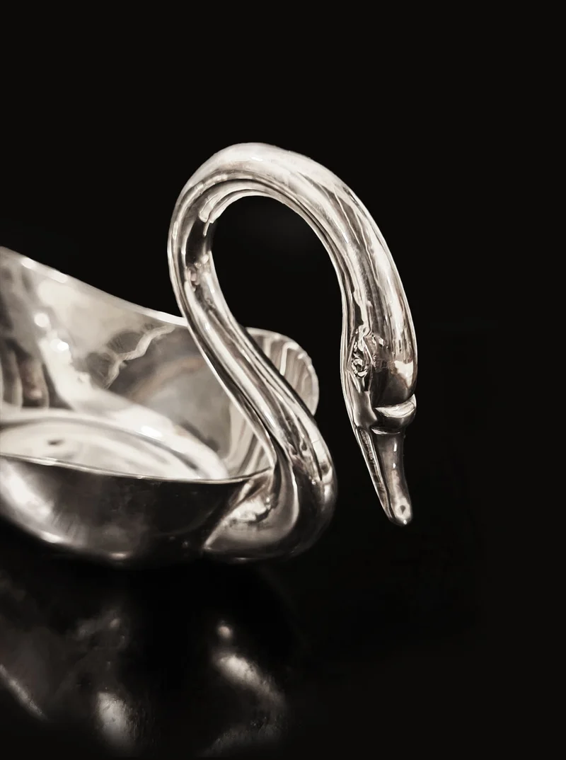 Swan Silver Saucer