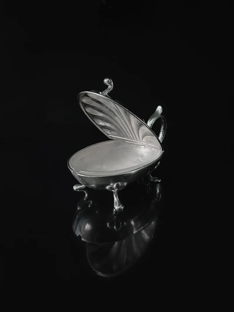 Silver-plated Caviar Frog 1950s