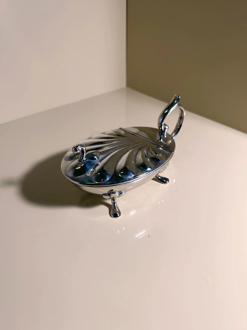 Silver-plated Caviar Frog 1950s