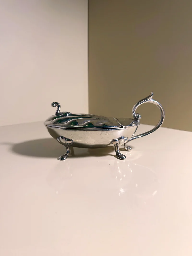 Silver-plated Caviar Frog 1950s