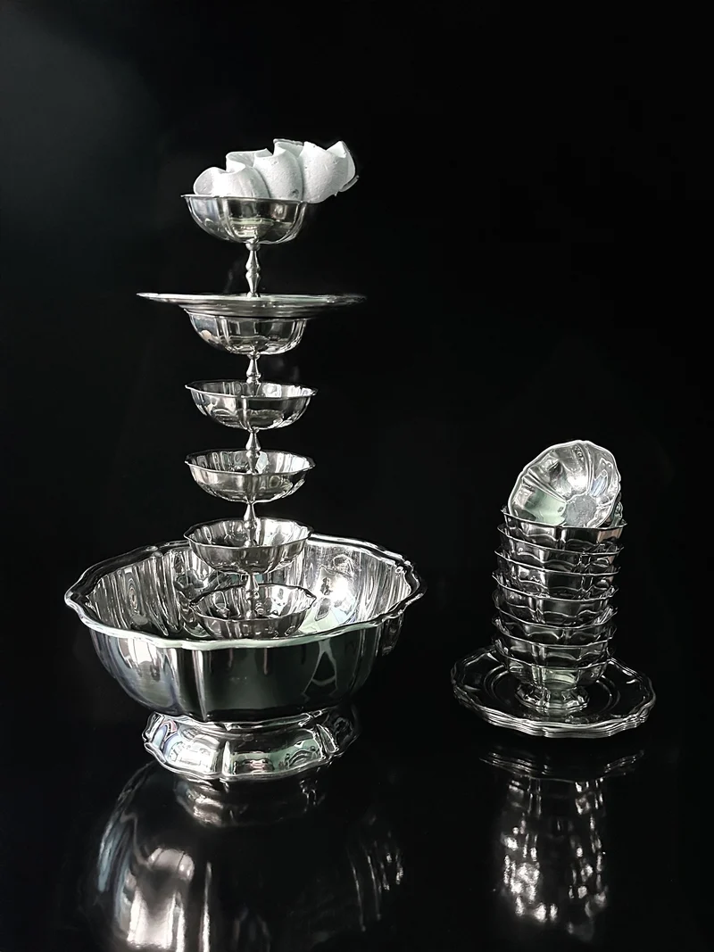 Italian Stainless Steel Dessert Coupe Set
