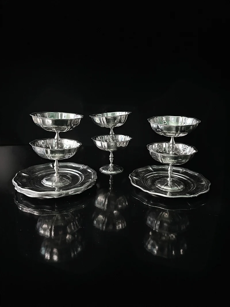 Italian Stainless Steel Dessert Coupe Set