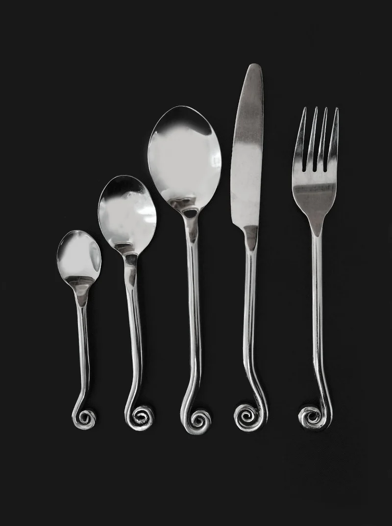 Set of 5 Swirling Cutlery