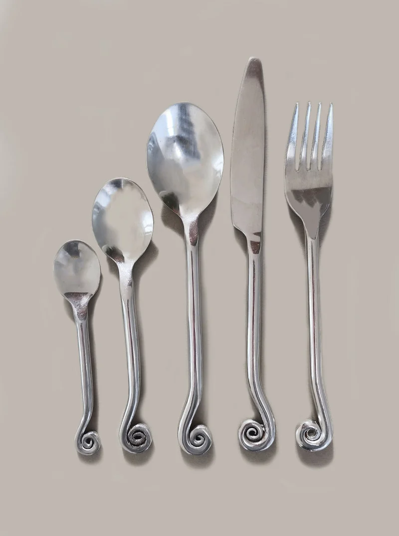Set of 5 Swirling Cutlery