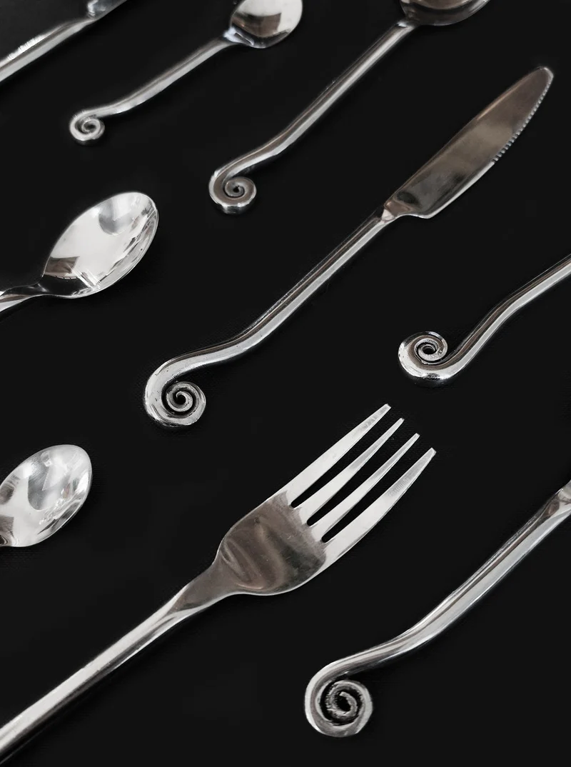 Set of 5 Swirling Cutlery