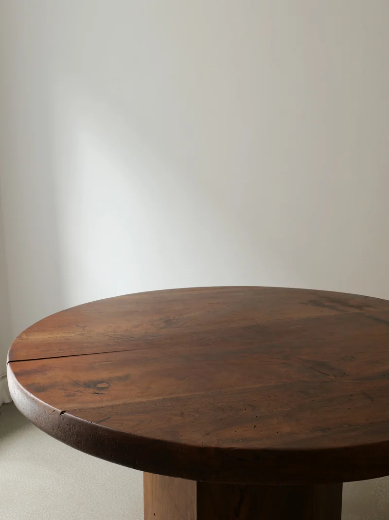 Midcentury Hexagonal Wood Dining Table
