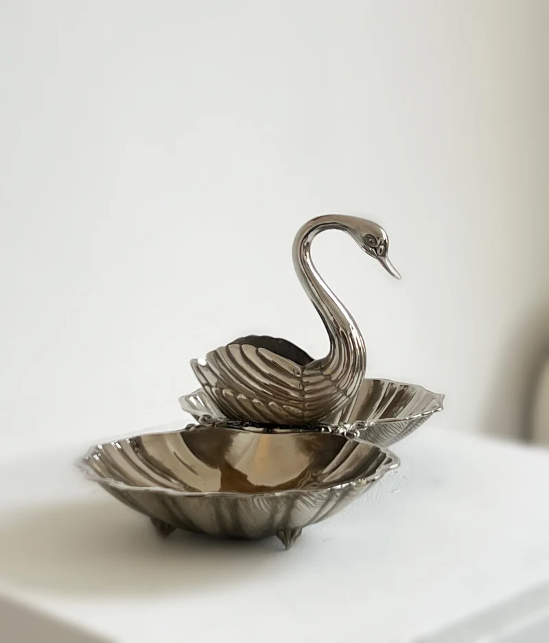 Ornate Swan Shell Dish