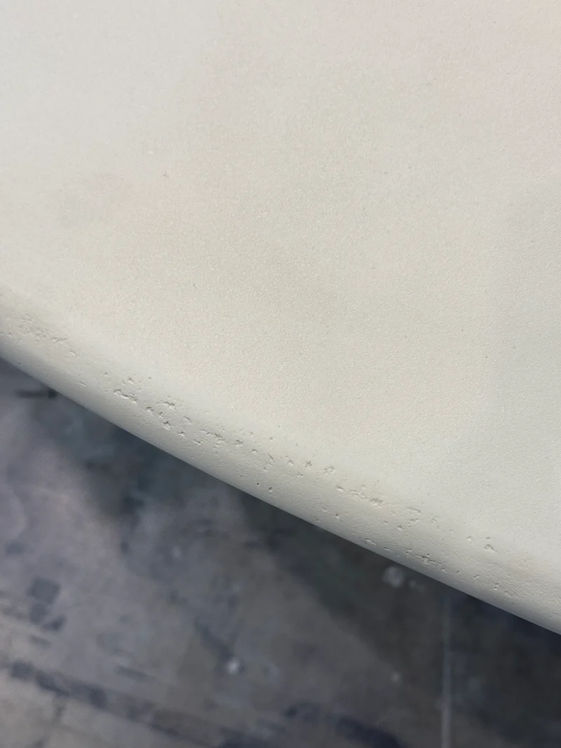 Table de jardin Anvers - 200 cm - Latte - Béton-ciment - Finition structurée