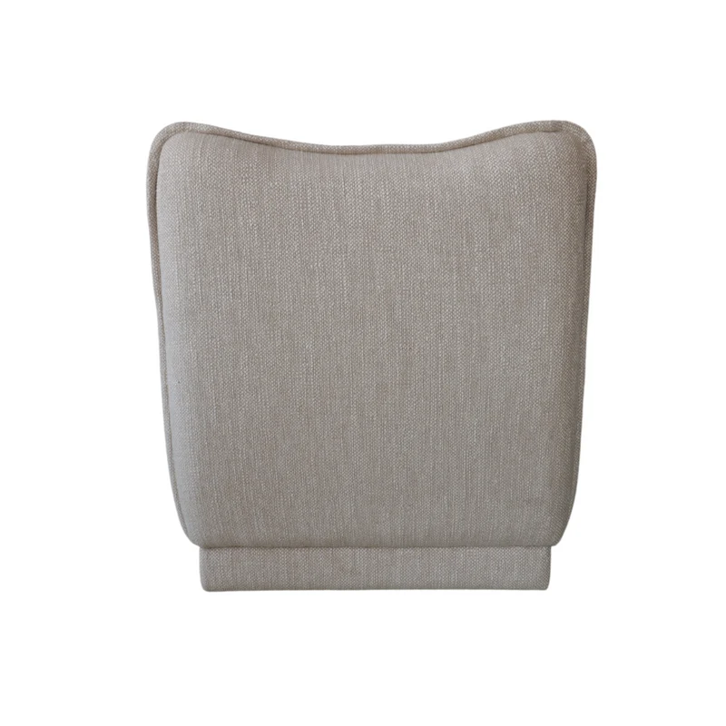 Fauteuil Elodie - H 71 cm - Disponible en Vert mousse, tissu teddy et tissage Sandstone