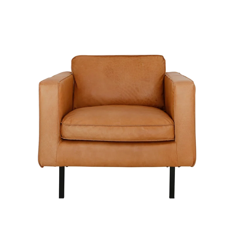 Fauteuil en Cuir - Gordon - Cognac
