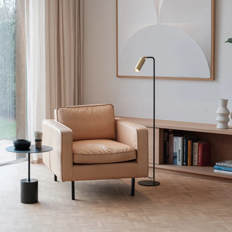 Fauteuil en Cuir - Gordon - Cognac