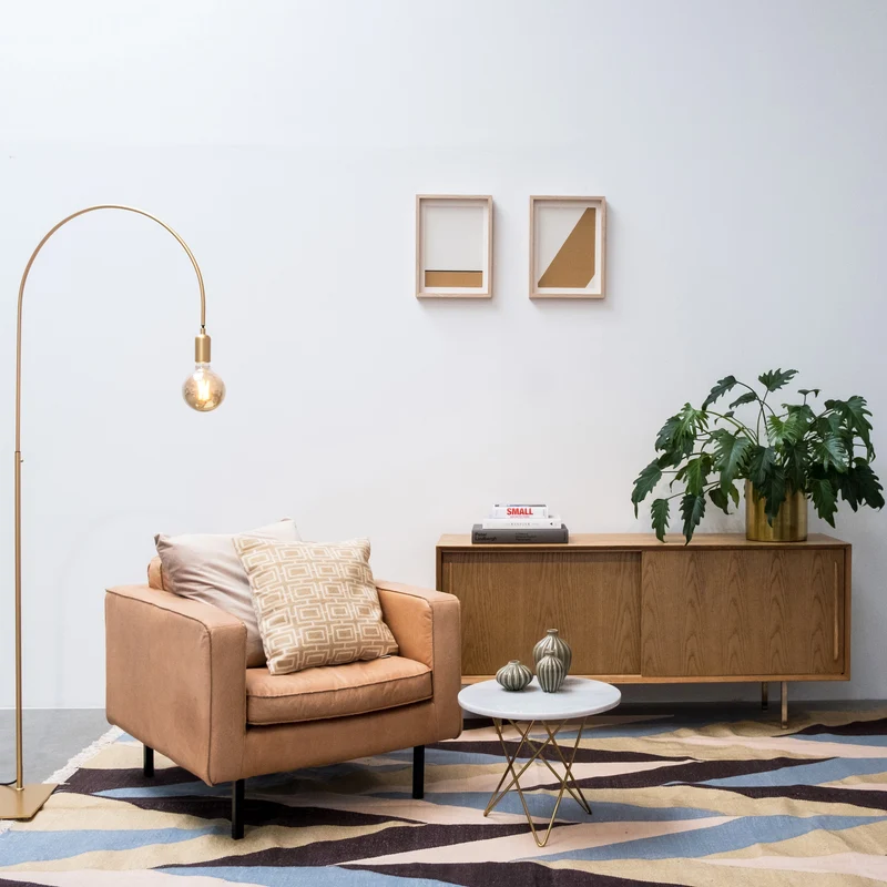 Fauteuil en Cuir - Gordon - Cognac