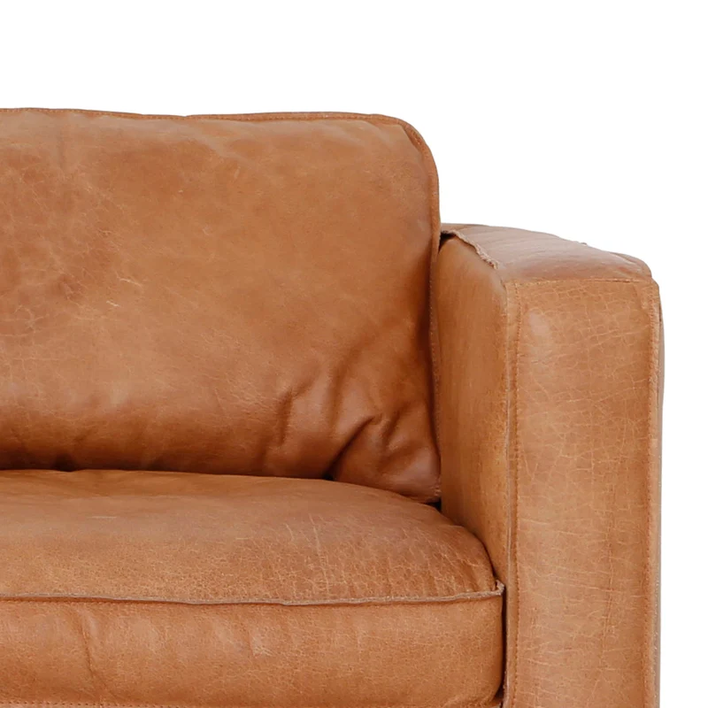 Fauteuil en Cuir - Gordon - Cognac