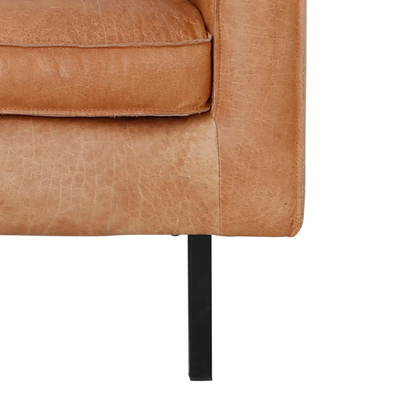 Fauteuil en Cuir - Gordon - Cognac