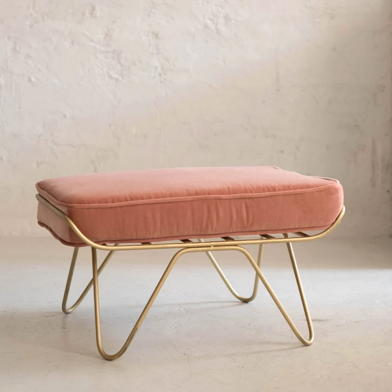 Pouf Croisette Velours