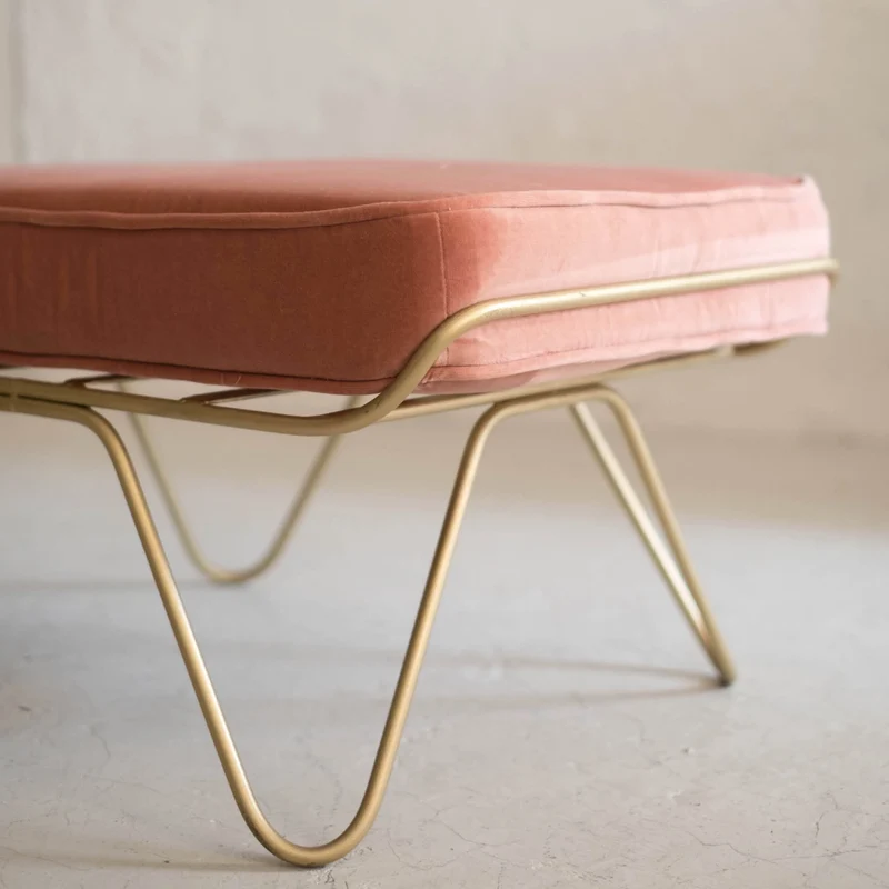 Pouf Croisette Velours