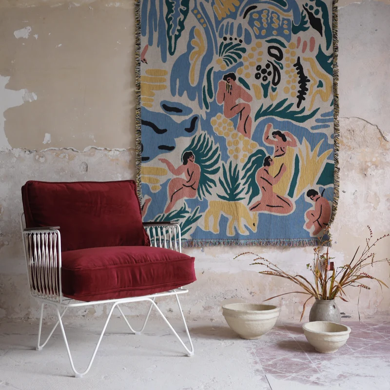 Fauteuil Croisette Velours