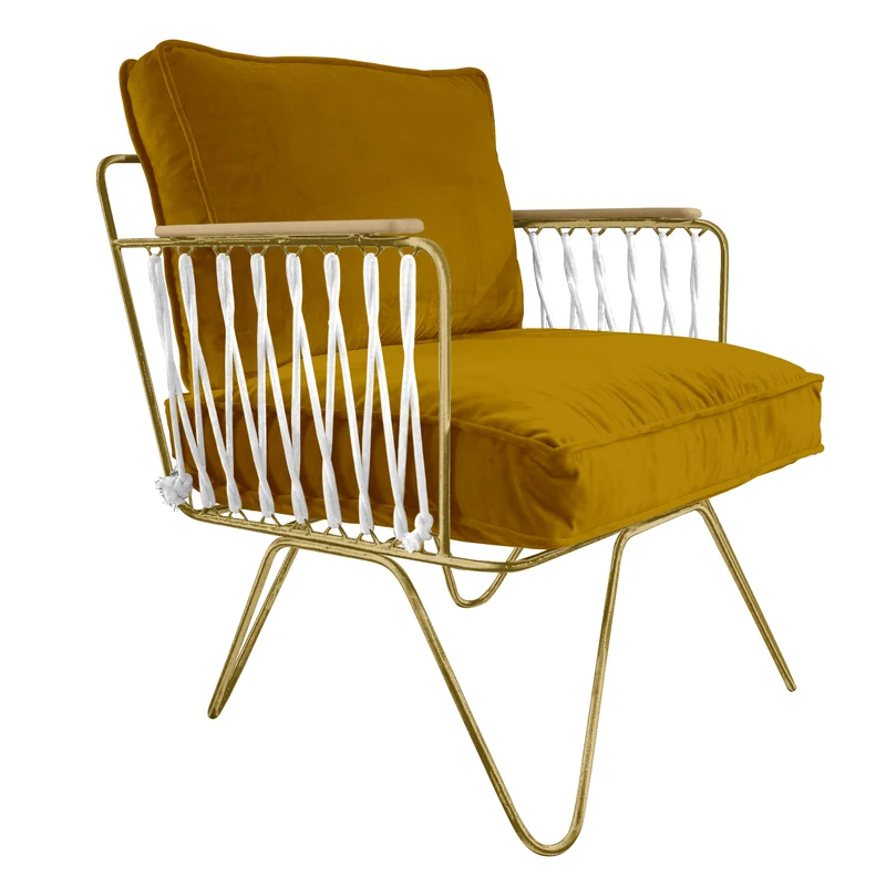 Fauteuil Croisette Velours