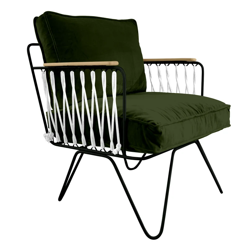 Fauteuil Croisette Velours