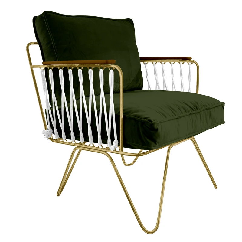 Fauteuil Croisette Velours