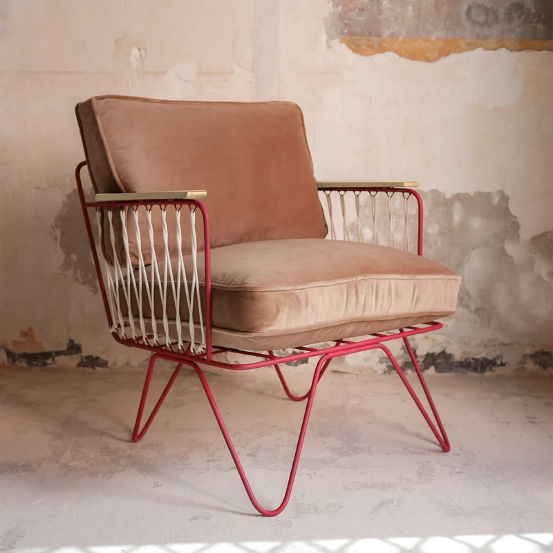 Fauteuil Croisette Velours