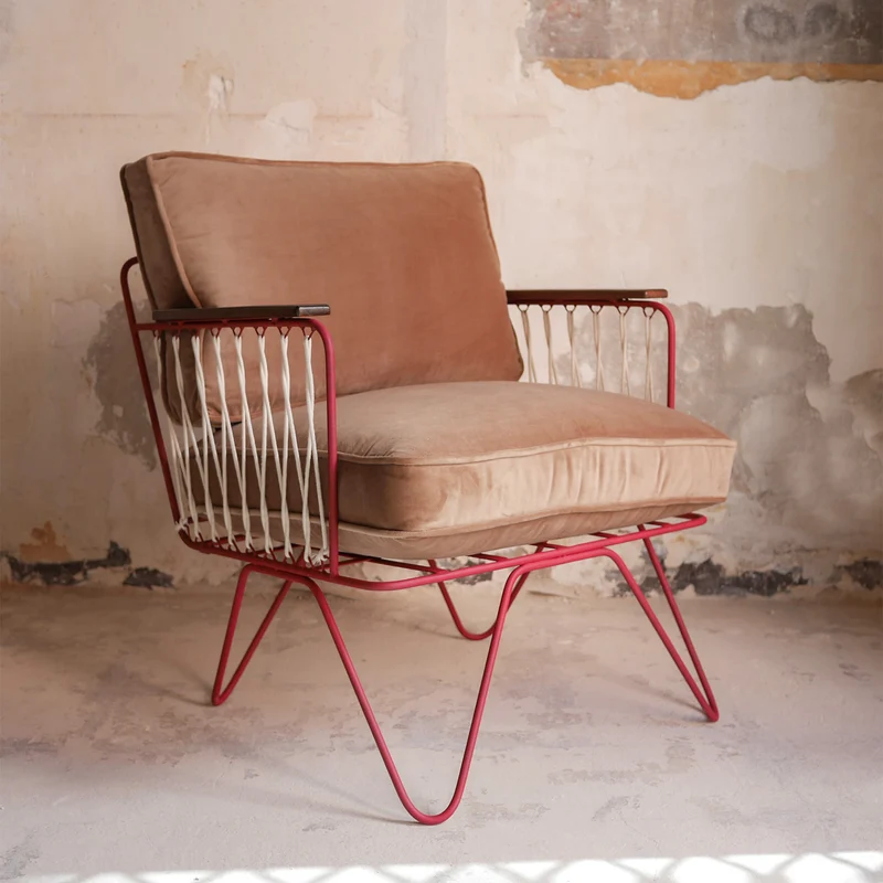 Fauteuil Croisette Velours