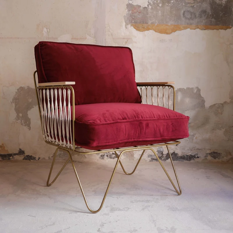 Fauteuil Croisette Velours