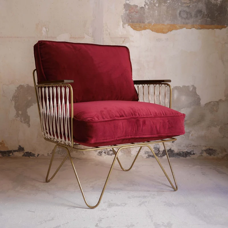 Fauteuil Croisette Velours