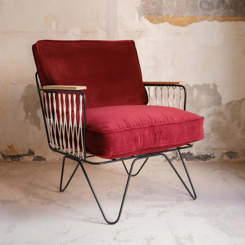 Fauteuil Croisette Velours