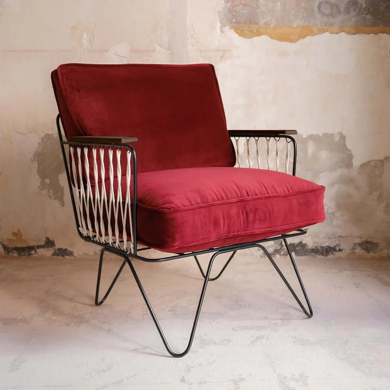 Fauteuil Croisette Velours