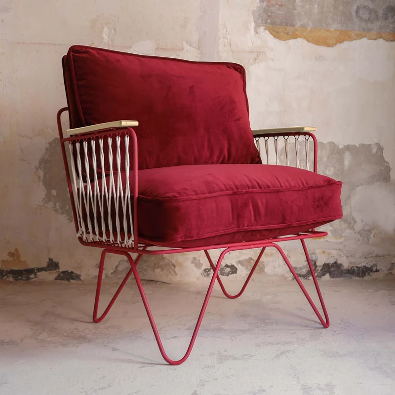 Fauteuil Croisette Velours