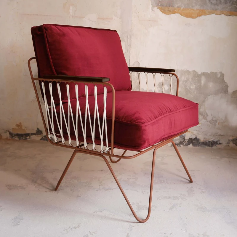 Fauteuil Croisette Velours