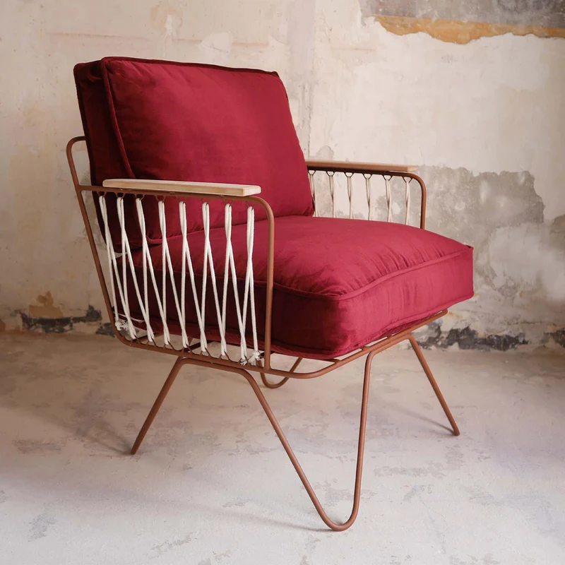Fauteuil Croisette Velours