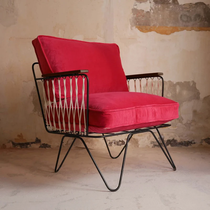 Fauteuil Croisette Velours