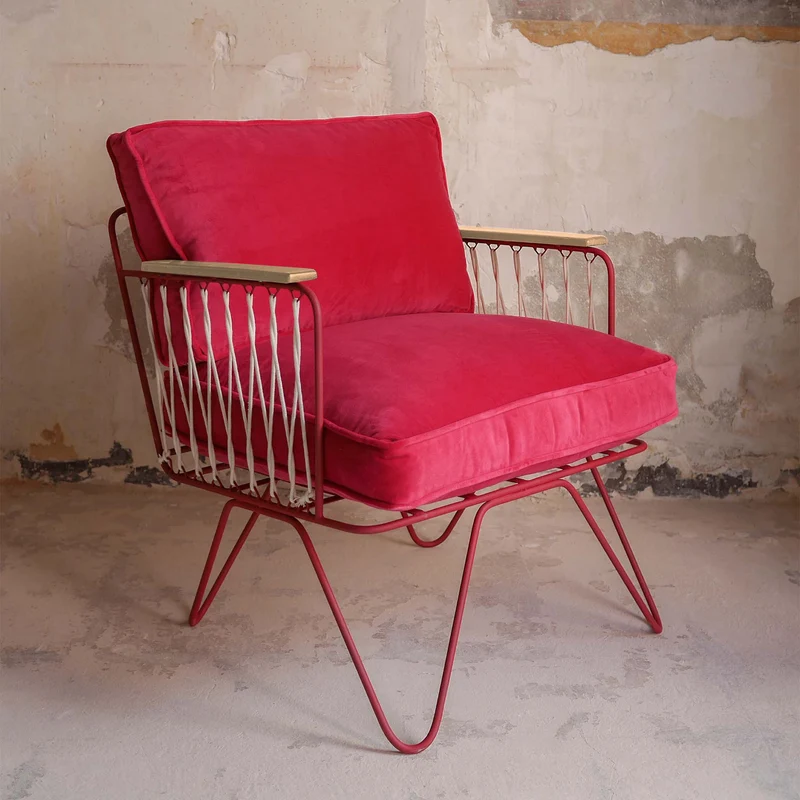 Fauteuil Croisette Velours