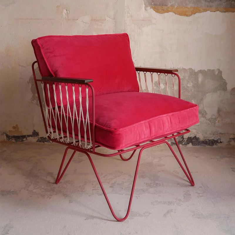 Fauteuil Croisette Velours