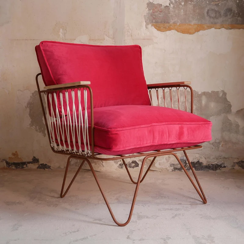 Fauteuil Croisette Velours