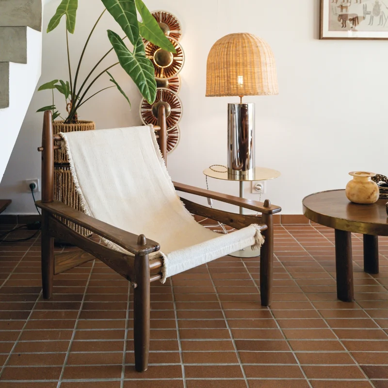 Fauteuil Carlo Coton Tissé