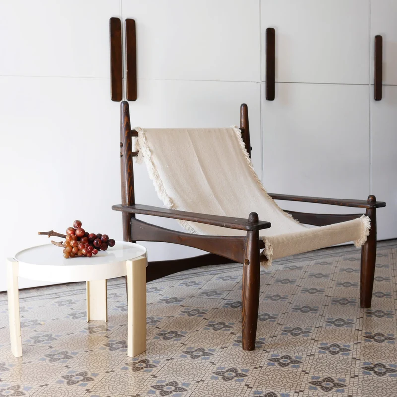 Fauteuil Carlo Coton Tissé