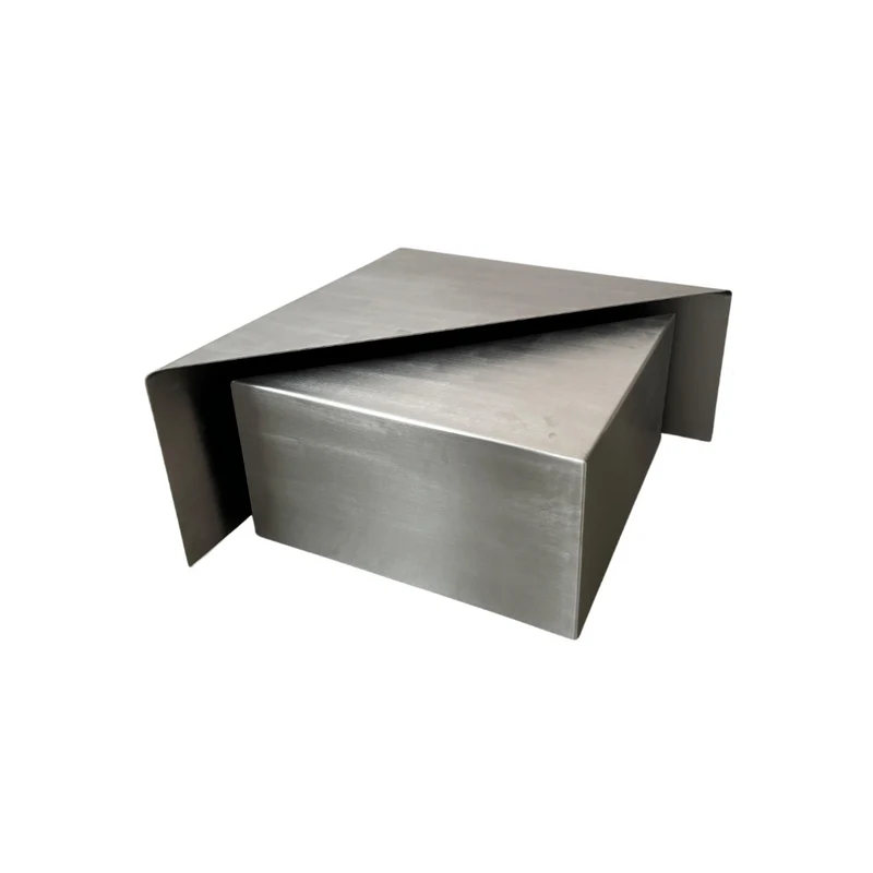 Table basse chrome Erbray - Acier inoxydable - Klein