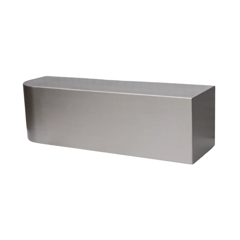 Table basse Chrome Moron version 2 - L100 P30 H30 - Acier brossé
