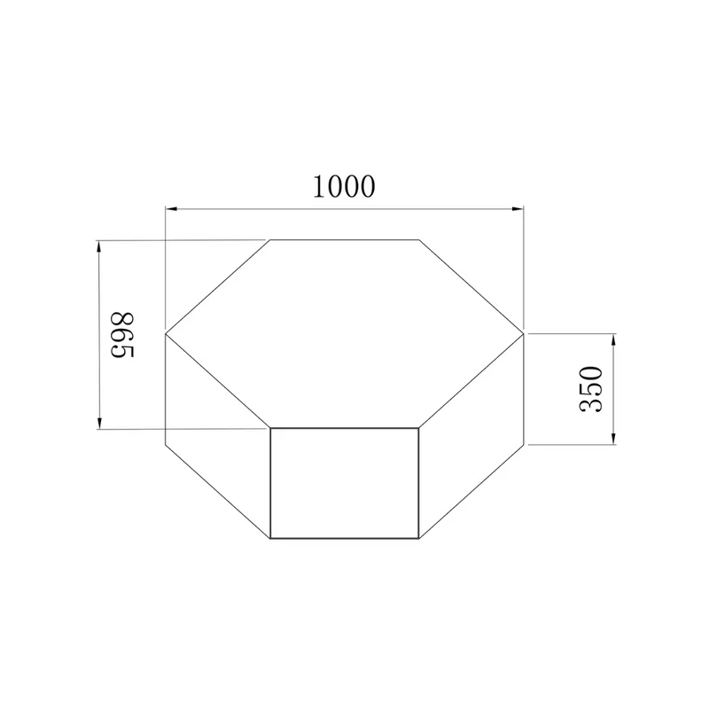 Table basse Benno - L100 P100 H38 - Acier brossé