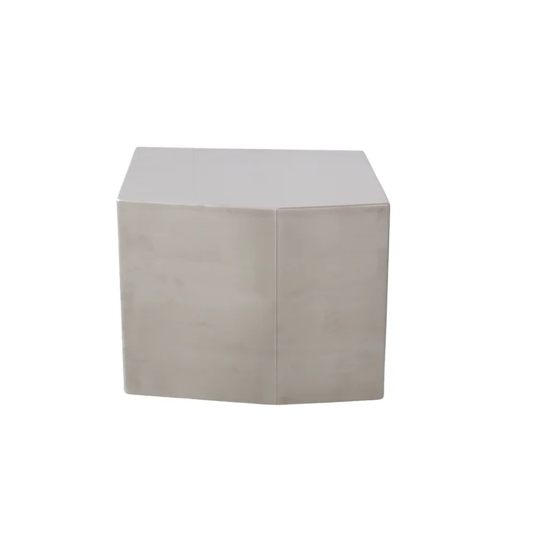 Table basse en acier - Creully - Brutalisme moderne - Acier inoxydable